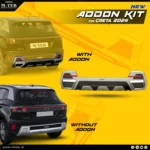 Hyundai Creta(2024) Front And Rear Bumper Diffusers.
